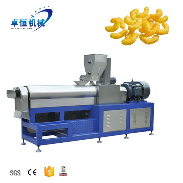 Quality 19m/22m Length Small Business Puffed Corn Snack Extruder Machine for Final Product wholesale