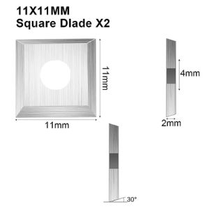8pcs Tungsten Carbide Cutter Inserts For Wood Lathe Turning Tools