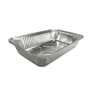 Plastic Type Aluminum Foil Disposable Rectangular Fast Food Takeaway Container
