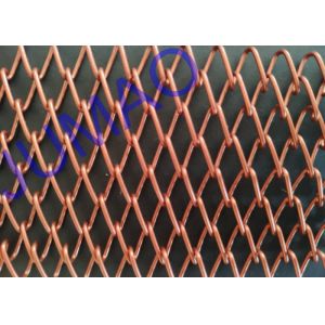 SS Metal 3D Mesh Spark Curtains , Rhomboid Hole Wire Mesh Shower Curtain