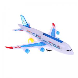 China DIY Assembly Airbus Aircraft Autopilot Flash Sound Musical Lighting Toys Electric Airplane Toy For Children Kids on sale