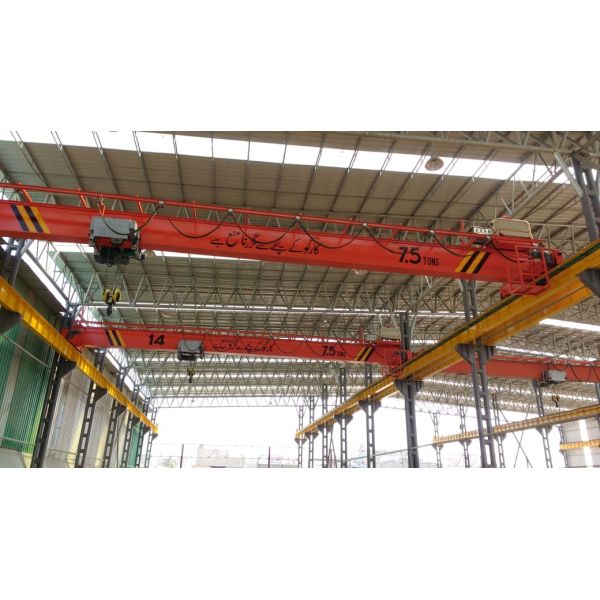 Quality Warehouse 7.5 Ton 20m Single Girder Overhead Cranes wholesale