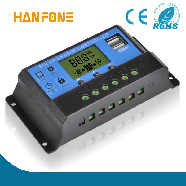 Quality pwm solar controller for solar home system using 12/24v Auto with LCD screen 20A 20AKLD122 wholesale