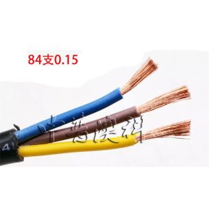 High quality black power cable 10m pure copper power cord OEM free sample