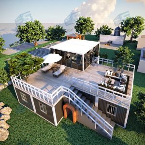 Boxspace 20 Foot Flat Pack Living Steel Frame Modular Home Prefab Sandwich Panel