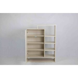 Practical Wooden Home Shoe Cabinet Removeable Shelves With Door Hollow Racks
