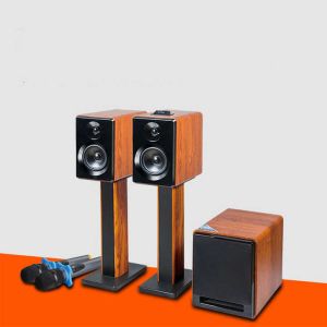 40W Density 2-Loudspeaker Bookshelf Speaker for Aux/Usb Input