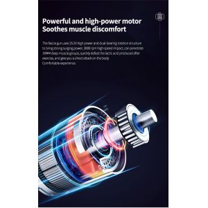 Five Levels Percussion Massager 60DB Cordless Deep Tissue Massage Gun