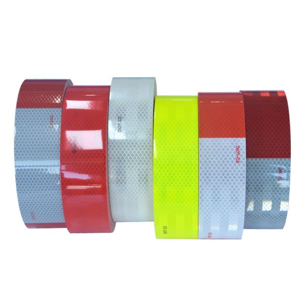 Quality Reflector Reflective Sticker Polyester Reflectante ECE 104R DOT-C2  Truck Vehicle Conspicuity Self Adhesive Tape wholesale