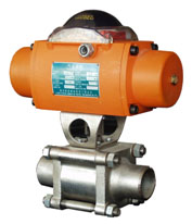 XQF-2T Single Electric Control, Spring Return Pneumatic Ball Valve For High