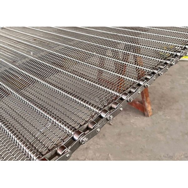 Quality Durable High Temperature Resistant 304 Stainless Steel Conveyor Belt with 2-3mm Plate Thickness wholesale