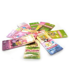 Small Foil Glitter Smell Proof Packing Cigar Bag With Zipper and Hang Hole