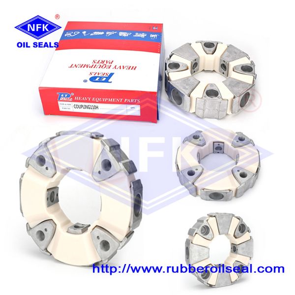 PET PU Rubber Shaft Coupling 110H Shaft Spider Coupling For HITACHI Excavator