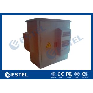 Cheap Custom Double Wall PDU Base Station Cabinet , Outdoor 19'' Rack Enclosure for sale