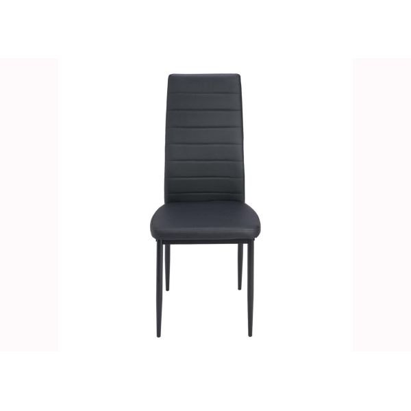 Quality Stackable Kitchen 23KGS Black High Back Dining Chairs wholesale