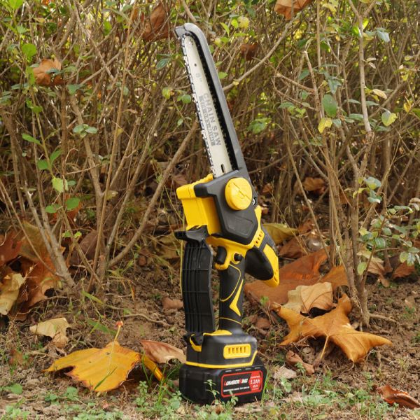 6-inch Portable Electric Lithium Chain Saw With Small Chainsaw Chain and Battery