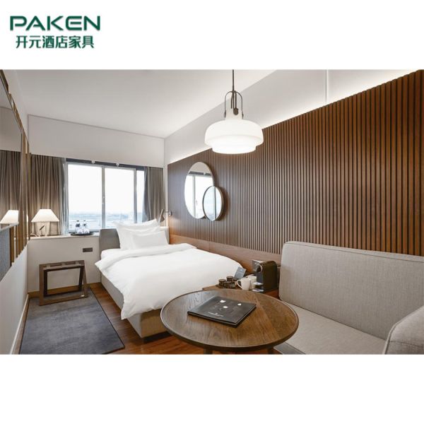 Quality Walnut Veneer Small Guestroom Set wholesale