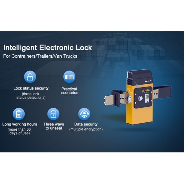Jt705A Intelligent High Cargo Security Durable Container GPS Lock for Logistics