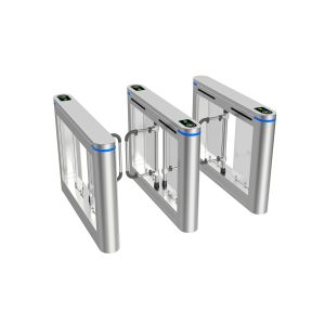 Customized Glass Swing Turnstile Biometric Access Control Facial Access Control