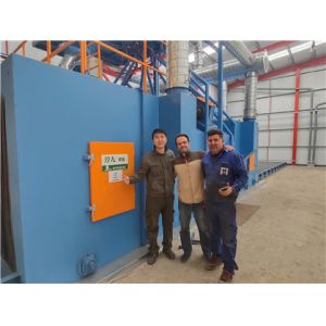 Cleaning Width 1500mm Roller Conveyor Shot Blasting Machine