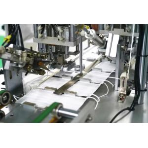 Precision 3 Ply Disposable Face Mask Making Machine PLC Programming Control