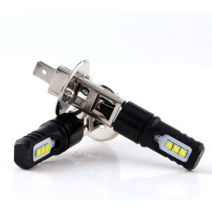H1 H3 2525 6SMD 600lm Nonpolarity LED Fog Light Bulbs