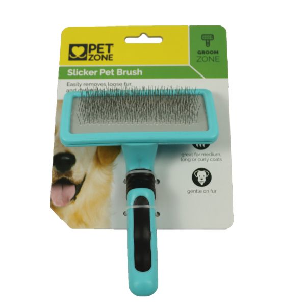 Quality Anti-Static Dog Pet Self Cleaning Needle Comb Brush Square Head 175x125x40mm wholesale
