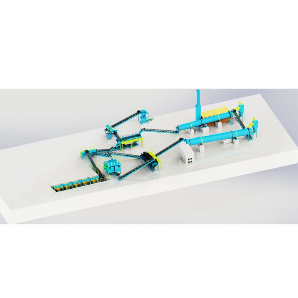 NPK Production System 18.5kw Power and 2.5-20mm Granules Diameter for Optimal