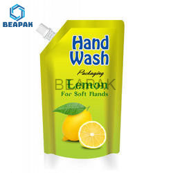 Aluminum Foil Stand Up Custom Spout Pouches For Flexible Liquid Packet