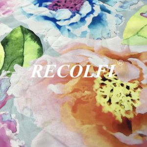 2 Way Elastane Recycled Fabric , Recycled Material Fabric For Swimwear