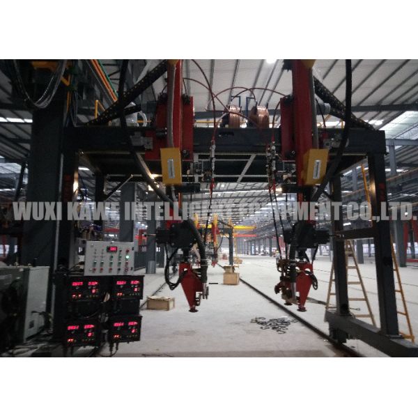 Heavy Duty H Beam Gantry Welding Machine Double Arc Automatic Welding Production