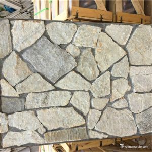 Random Loose Natural Stacked Stone Grey Color For Landscape Pavers / Wall