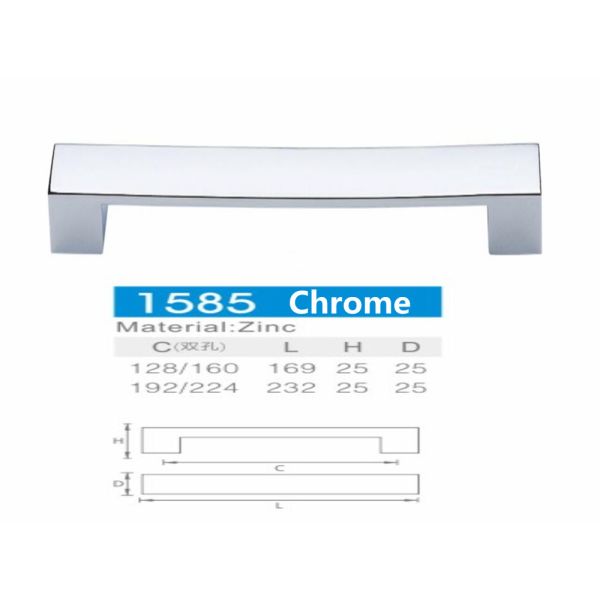 Double CC Size Kitchen Cabinet Handles And Knobs Matte Black D Furniture Handles And Knobs Zinc Alloy