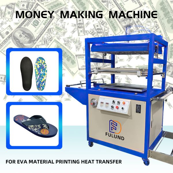 China Supply 3D Vacuum Heat Transfer Machine with PLC system For Slippers/