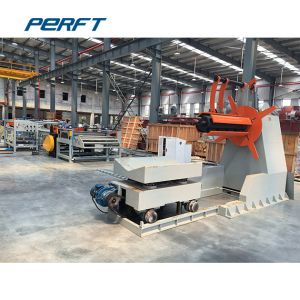 Custom Battery Operated Steel Coil Transfer Trolley Material Handling Equipment