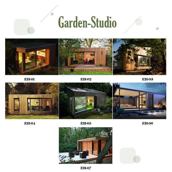 Light Gauge Steel Structure Prefab Garden Studio And Storage Room: Prefabricated Wooden Bungalows