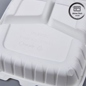 Disposable Transparent Plastic Clamshell Takeout Containers for Restaurants