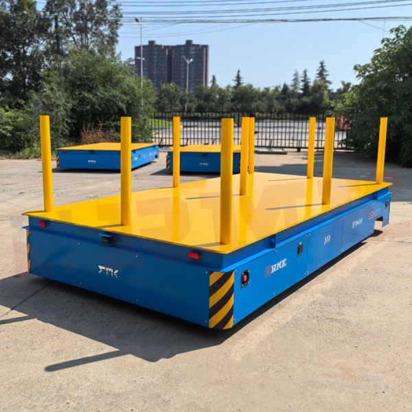 Steel Pipe Transportation Frame Transfer Cart Electric Battery Trackless Transfer Cart