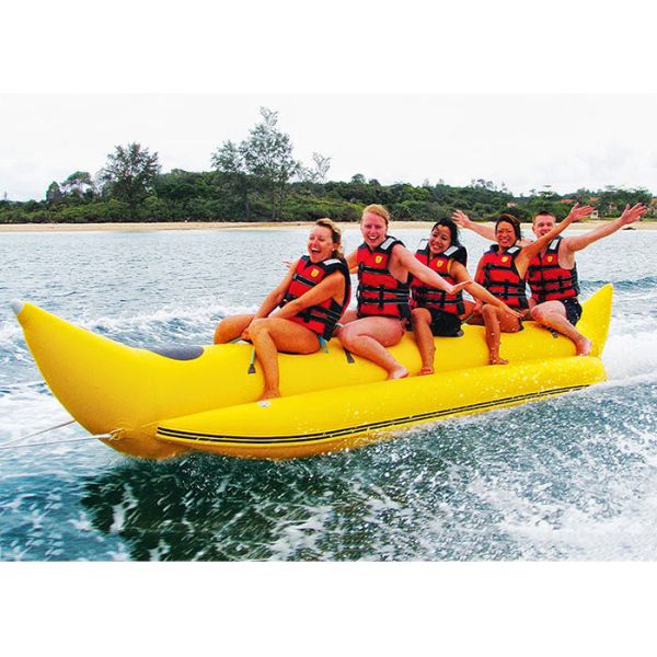 Quality Aqua Park Towable Inflatables , 3 - 5 persong Inflatable Flying Banana Boat wholesale
