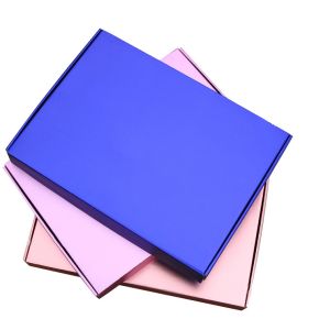 Custom Corrugated Boxes Aircraft box pink shipping box Blue Clothing box