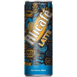 China Printing Technology Offset Printing Mocha Aluminium Canning For Ice Coffee Food Packaging on sale