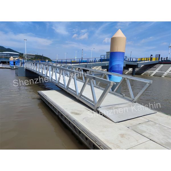 Quality WPC Decking Marine Aluminium Gangway Floating Dock Gangway Ramp wholesale