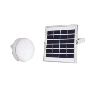 Plastic White Solar Ceiling Lights , Outdoor Solar Lighting With Remote