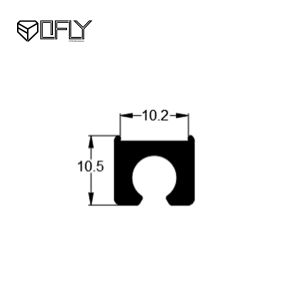 Waterproof Curved Shape LED Aluminum Profile Surface Mounted LED Profile