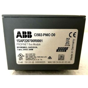 Cheap ABB CI502-PNIO 1SAP220700R0001 Interface module. PROFINET IO RT device. 8 DI: 24VDC. 8 for sale