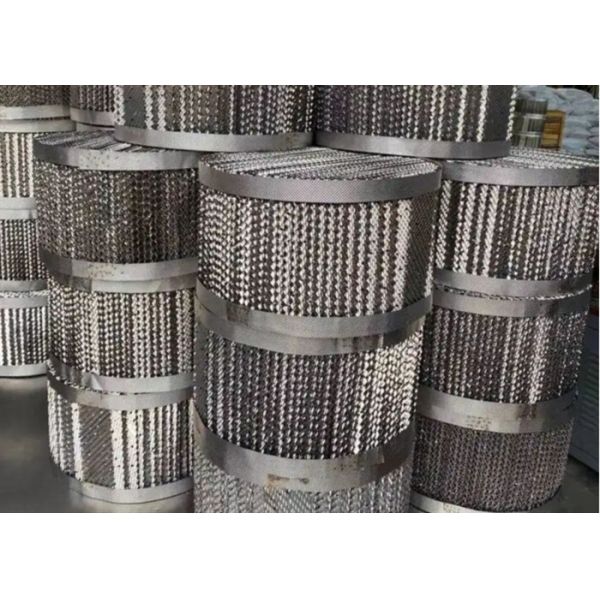 Mass Transfer Efficiency Metal Structured Packing Surface Area 250 M2/M3 In