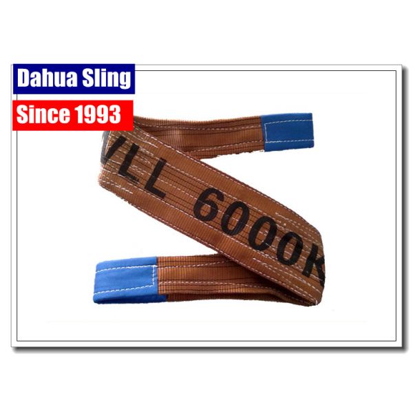 Quality Foldable Custom Lifting Belts With Reinforced Lifting Eyes Color Coded wholesale