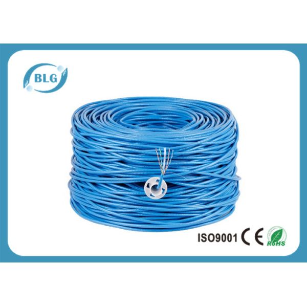Quality 23AWG CU Internet Ethernet Lan Cable Unshield Cat6 4P 8 Cores Pair For TV / Switch Box wholesale