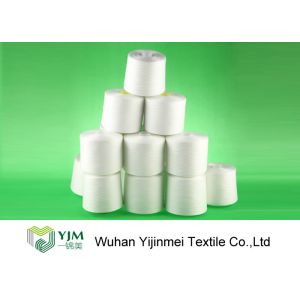100 Percent Virgin Spun Polyester Yarn 60S Counts 60/3 On Dyeing Tube / Paper