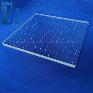 CNC Machining Of High Precision Fused Quartz Perforated Quartz Glass Sheets